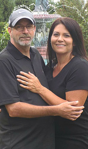 Julie Brey and  David Wright